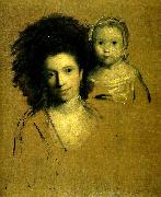 Sir Joshua Reynolds mrs john  spencer and her daughter Spain oil painting artist